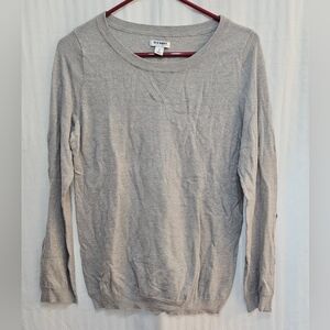 Old Navy Sweater - Lightweight Gray Neon Flecks Tab Sleeve - Size M Medium
